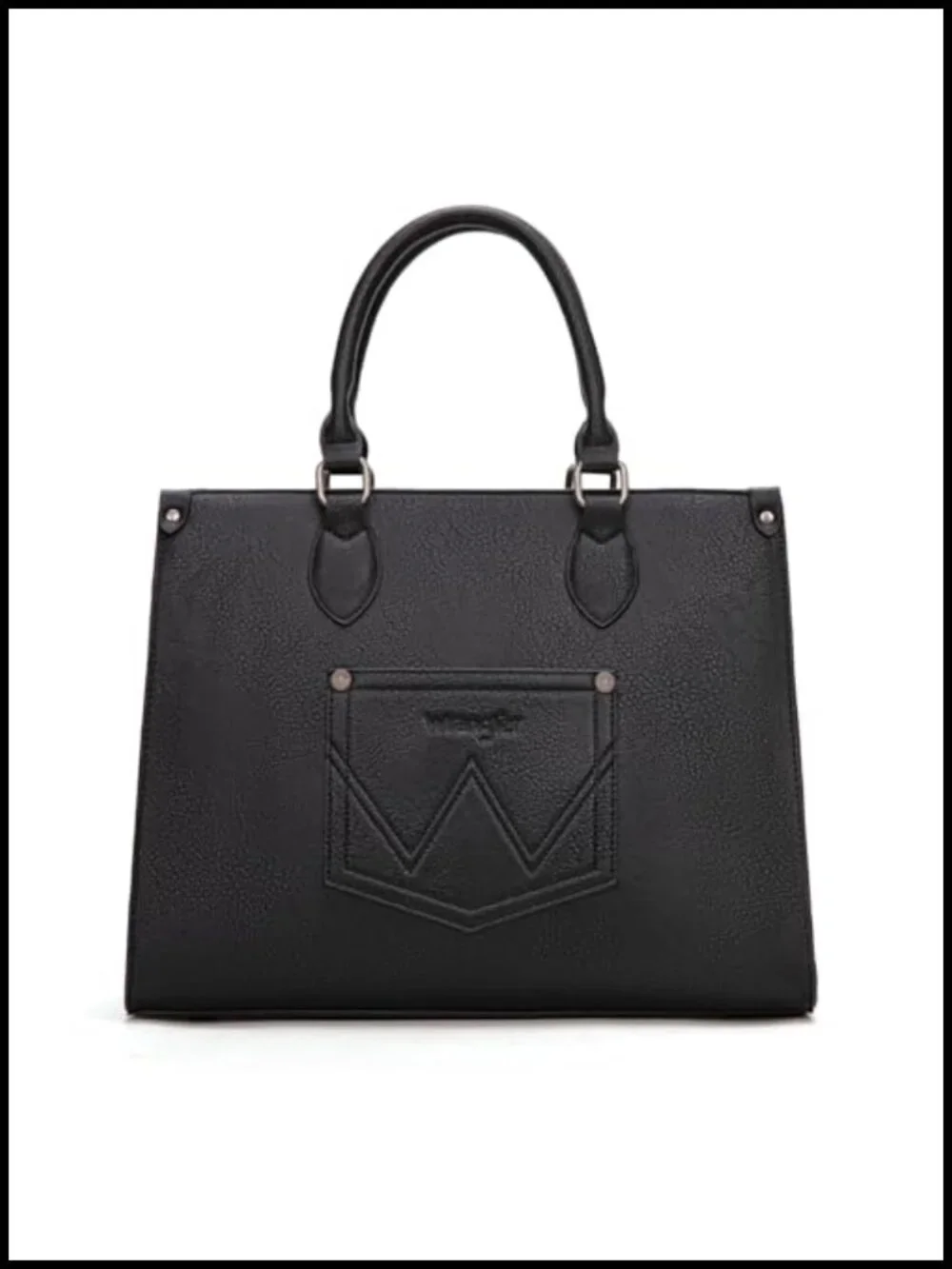 Large Western Tote Bag for Women with Crossbody Strap, PU Leather, Laptop Plus